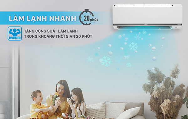 Máy lạnh Daikin FTKB35XVMV - tính năng Làm lạnh nhanh Powerful